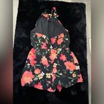 Floral Print Halter Romper Photo 2