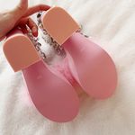 Dolls Kill Sugar Thrillz Pastel Pink Satin Charm Chain Platform Heels Shoes Size 6 Photo 5