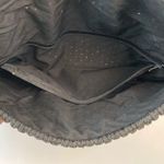 Vintage Black Crochet Clutch Purse Bag Inside Zipper and Button Closure Boho Photo 5