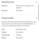 Bobeau  Jemmy‎ Brushed Open Pocket Cardigan - PS Photo 7
