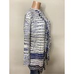 New. FATE long blue and white textured sweater. Retails $149 Photo 5