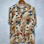 Alfred Dunner  Vibrant Colorful Floral Short Sleeve Button Down Shirt 12 Photo 1