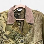 Vintage Boho Chic Patchwork Tapestry Work Coat Large Effortless Artsy Large Gold Photo 3