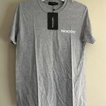 Pretty Little Thing  Moody t-shirt Grey Sz S Photo 0