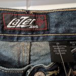 Vintage Deadstock Lazer Jeans Two Tone Bootcut Juniors 5 White/Denim Blue Size undefined Photo 2