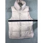 Old Navy  Puffer Vest Women Small Pink Fleece Lined Stand Collar Zip Front Photo 4