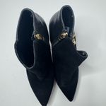Marc Fisher  Black Suede Ankle Booties Size 5.5M Photo 1
