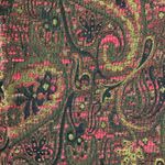 Vintage Paisley Brown Fall Earth Tone Wool Blend Boucle Open Front Jacket Size S Photo 2