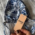 Super CUTE Floral Blue and White Bikini Set Size L Photo 1