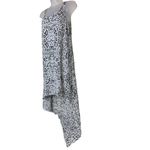 Guess Asymmetrical Leopard Sleeveless Chiffon Mini Dress Gray & Black XS Photo 2
