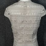 Dolce Vita Lace Sheath Dress Tan Beige Lined Short Sleeve Size Medium Photo 6