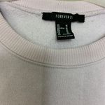 Forever 21 MD Light Purple Crop Top Dance Sweater Photo 3