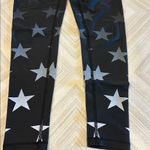 CHRLDR Black Leggings with Grey & White Ombre Star Design Size Small Photo 1