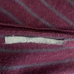 Rubbish  Nordstrom Purple Plum Sweater with Gray Stripes & Brown Elbow Patches Photo 7