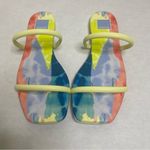 Dolce Vita Lester Funfetti Stella Colorful Slip On Sandals Square Toe‎ 8.5 Pink Photo 4