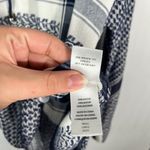 Rails Women’s Lilly Sapphire Blue & White Plaid Lace Up Blouse Small S Relaxed Photo 3