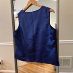 G.M.L Women's Blue Satin Tank Top‎ Size 12 Photo 1