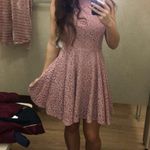 Macy's Rose Gold Lace Dress Photo 0