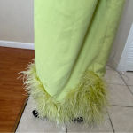 House Of CB House of‎ CB ‘Alessia’ Lime Feathered Midi Dress size XS $299 Photo 8