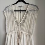 ZARA NWOT  POLKADOT SHEER BEADED MINI DRESS Photo 9