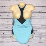 Kenneth Cole NWT Size XL Blue Mesh Tummy Control One Piece Bathing Suit Swimsuit Photo 2