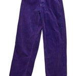 BDG Y2K Womens High Rise Corduroy Pants 26 Purple Wide Wale Streetwear Retro Photo 0