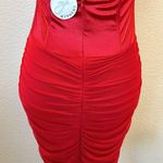 NWT Bodycon Red halter top corset dress Size M Photo 5