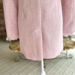Venus Coat Jacket Tweed Fringe Pink 4 Spring Lightweight Chic Mid Thigh Pastel Photo 10