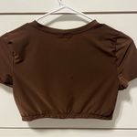 Aerie  Smoothiez Brown Crop Top Photo 2