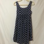 Anthropologie Vanessa Virginia Blue Polka Dot Pin Up Style Dress Womens 0 Retro Empire Waist Photo 8