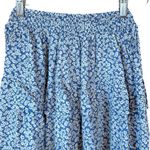 Princess Polly Blue with White floral print Meadow Mini Skirt Photo 2