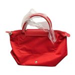 Longchamp Le Pliage Club Medium Top Handle Nylon Tote VERMILLION Red New Photo 2