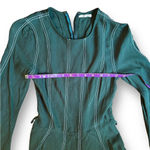 Tularosa Nicole Dress Sycamore Green Pleated Mini Dress Bell Sleeve Size XXS Photo 6