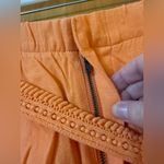 Soft Surroundings  Summer Breeze Rayon Linen Belted Shorts Nectarine Orange 3X Photo 2