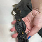 Betsey Johnson Betsy Johnson Vintage Black Vegan Leather Western Horseshoe Shoulder Bag Photo 6