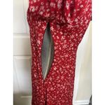 ZARA  Red Floral Mini Dress Size Small Western Boho Rodeo Festival Ditsy Floral Photo 8