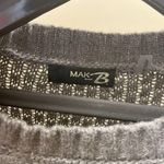 Mak B | Round Neck Long Sleeve Knit Sweater | S | Grey | MK3312 | Sample Sale Photo 1