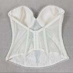Maidenform White Lace Sheer Paneled Bustier Corset Top Photo 1