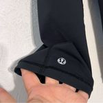 Lululemon  Womens Black Ruched Capri Cropped Leggings Size 6 Photo 4