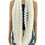 Covington  (54") White Cream Knit Infinity Scarf Photo 0