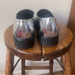 Worthington Size 6.5 Silver Shiny Metallic Penny Loafers for Women Photo 6