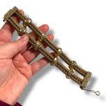 Vintage Hobe Victorian Style Bracelet Gold Mesh Rhinestone Statement Jewelry Photo 13