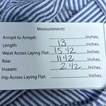 Bow Shorts, Blue&White Seersucker, Size M Blue Size M Photo 7