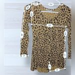 Billabong  Women’s Long Sleeve Leopard Print Casual Romper Photo 6