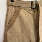 ZARA Womens The Strap Cargo Pants Trousers Tan Beige Size Small Adjustable Ankle Photo 6