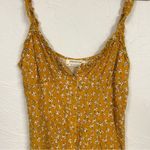 Urban Outfitters  Yellow Ditsy Floral Romper Women’s M Sleeveless Summer Ruffled Photo 5