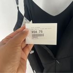 She & Sky Black Sleeveless Cami Dress Flounce Wrap Skirt Fit & Flare Mini Size S Photo 9