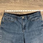 Christopher & Banks  Women Denim Bermuda Jean Shorts Cuffed Roll Tab High Rise 10 Photo 3
