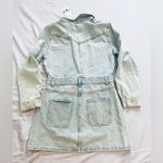 ZARA NWT Womens Denim Mini Dress Size Large Photo 2