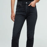 AGOLDE Riley High Rise Straight Crop Jeans Black Women’s 24 Photo 0